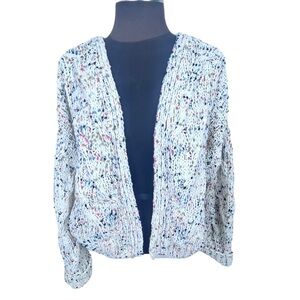 Moon & Madison Multicolor Size S Knit Crop Sweater Spring Cuffed Cable Knit